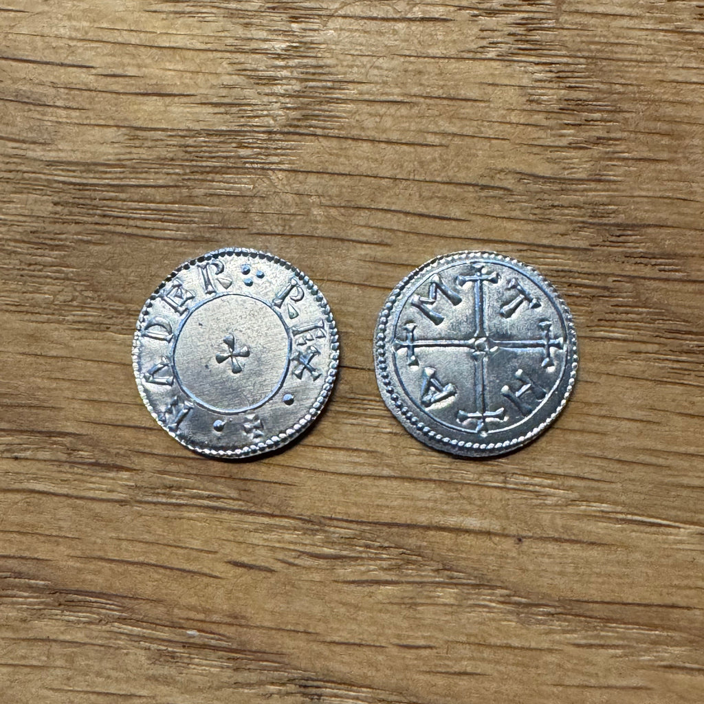 Edgar Half Penny - Hammered Reproduction