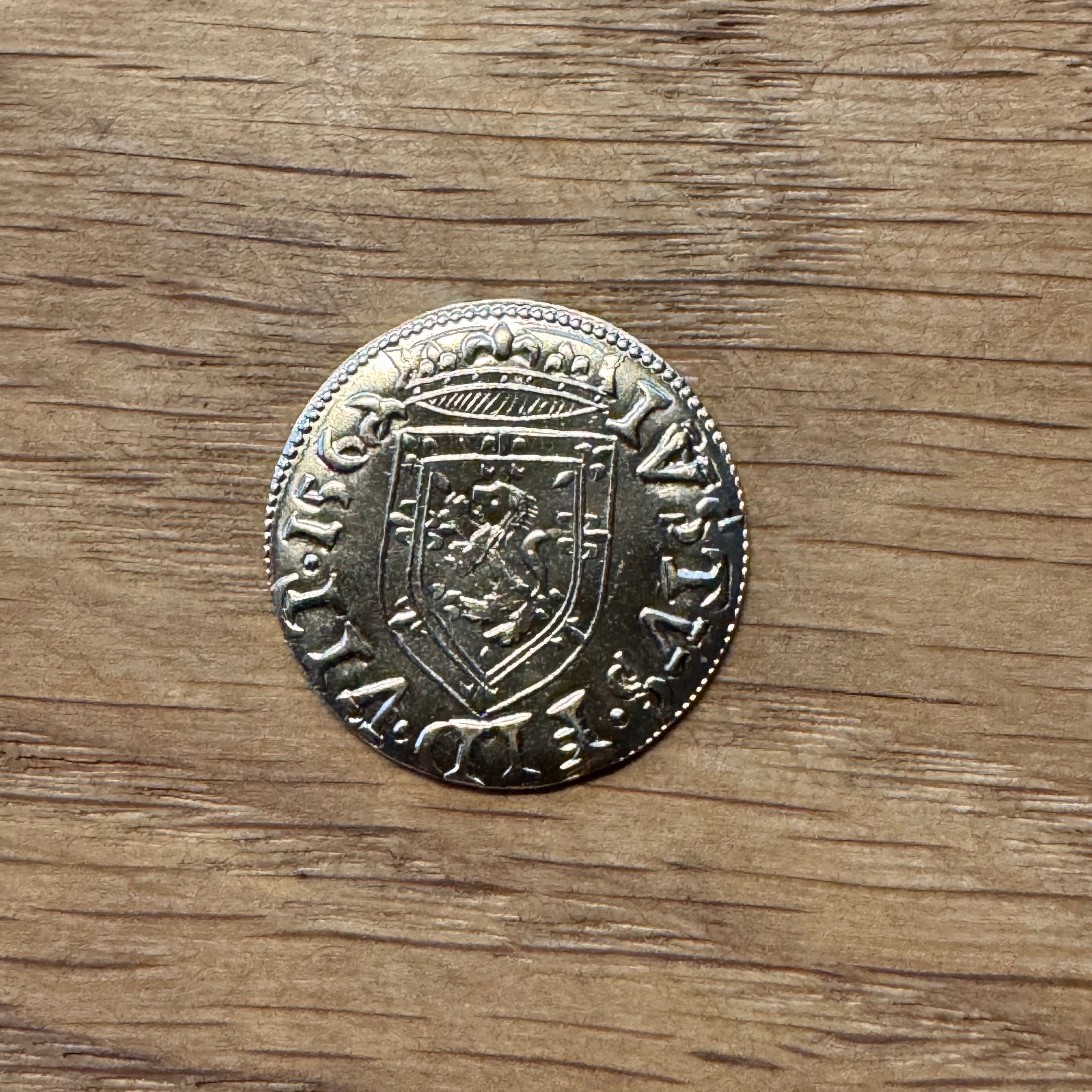 Mary Queen of Scots Gold Crown - Hammered Reproduction