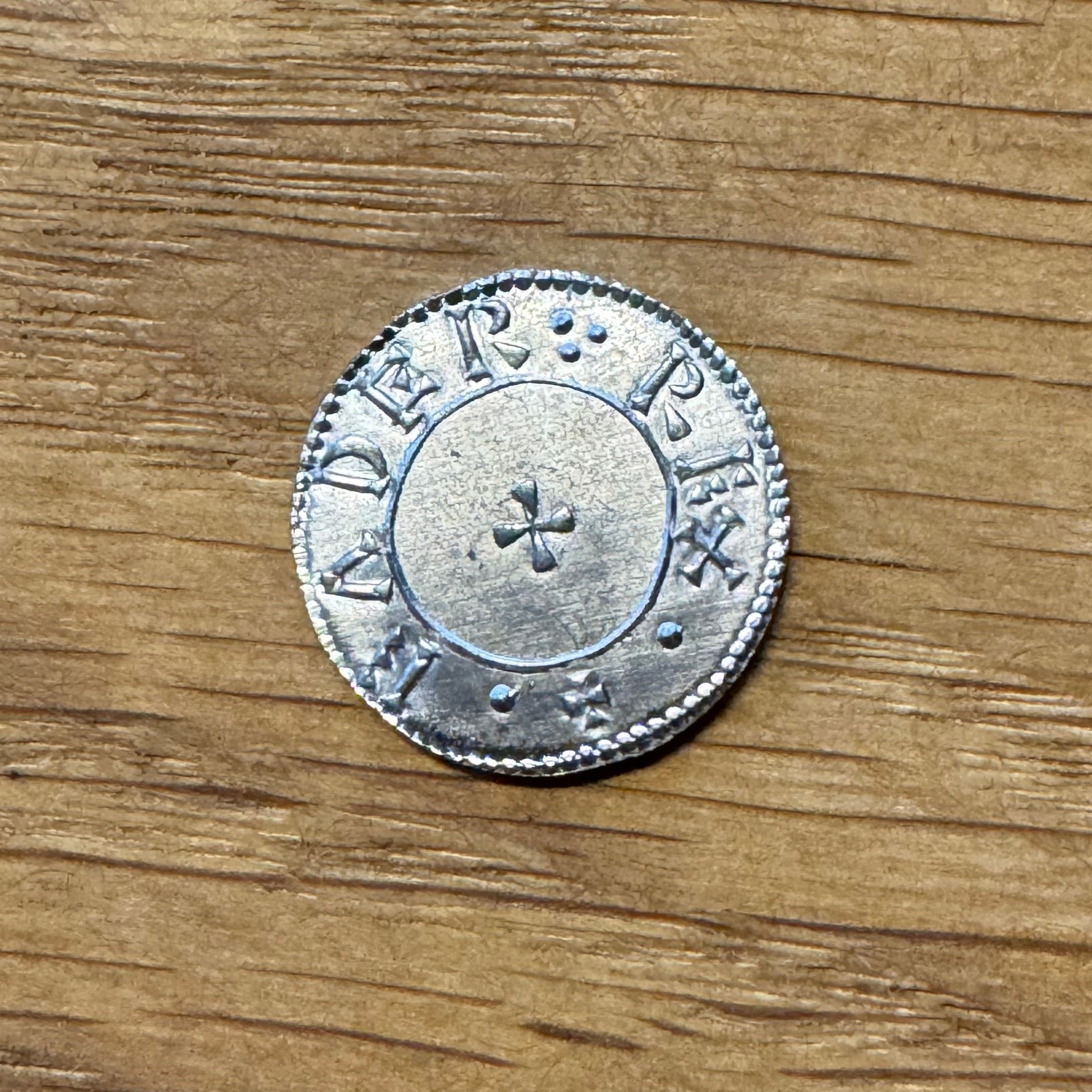 Edgar Half Penny - Hammered Reproduction