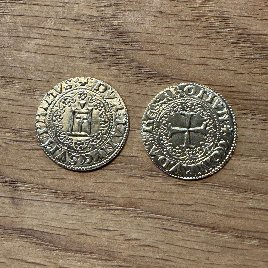 Gold Genovino - Hammered Reproduction