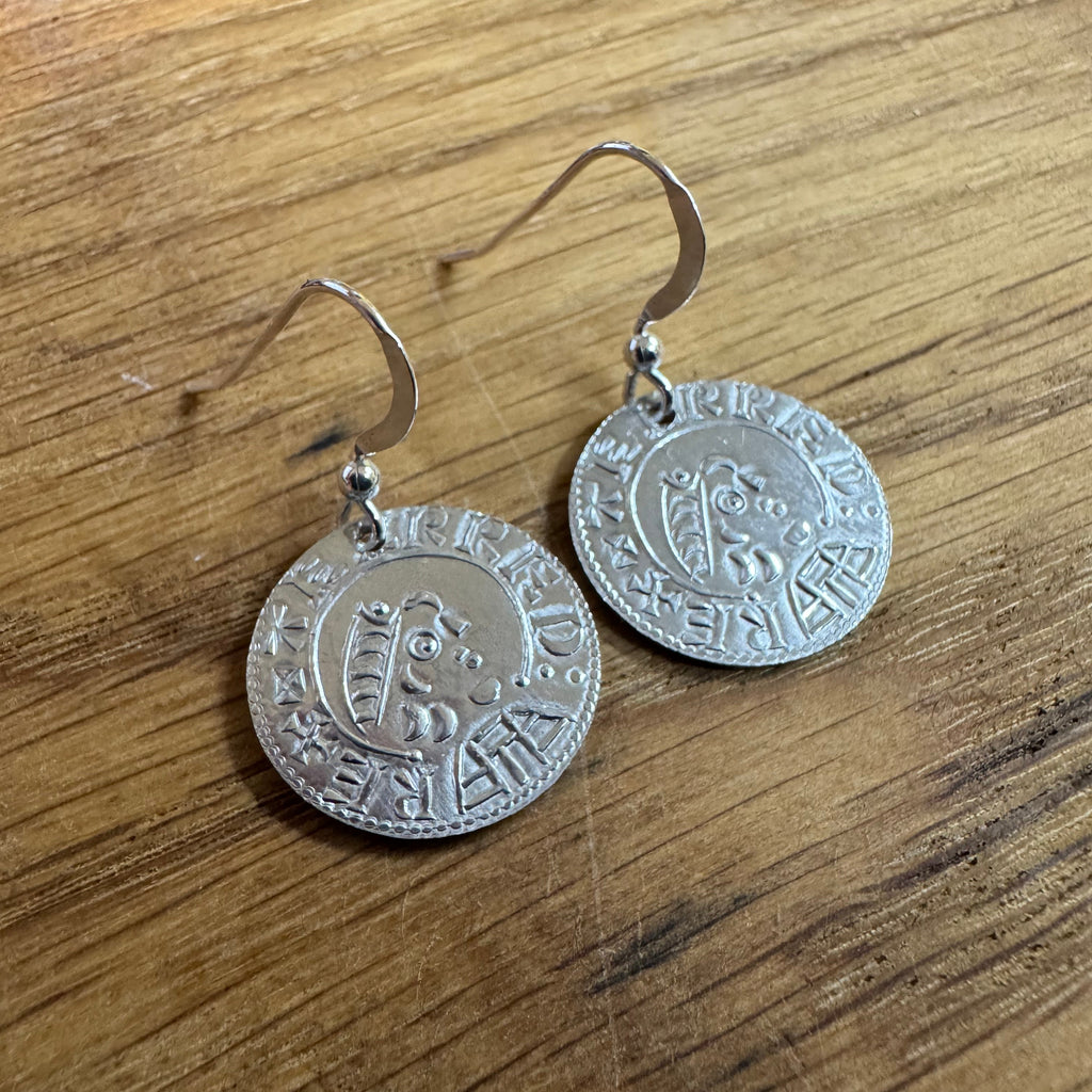Alfred The Great Penny Earrings