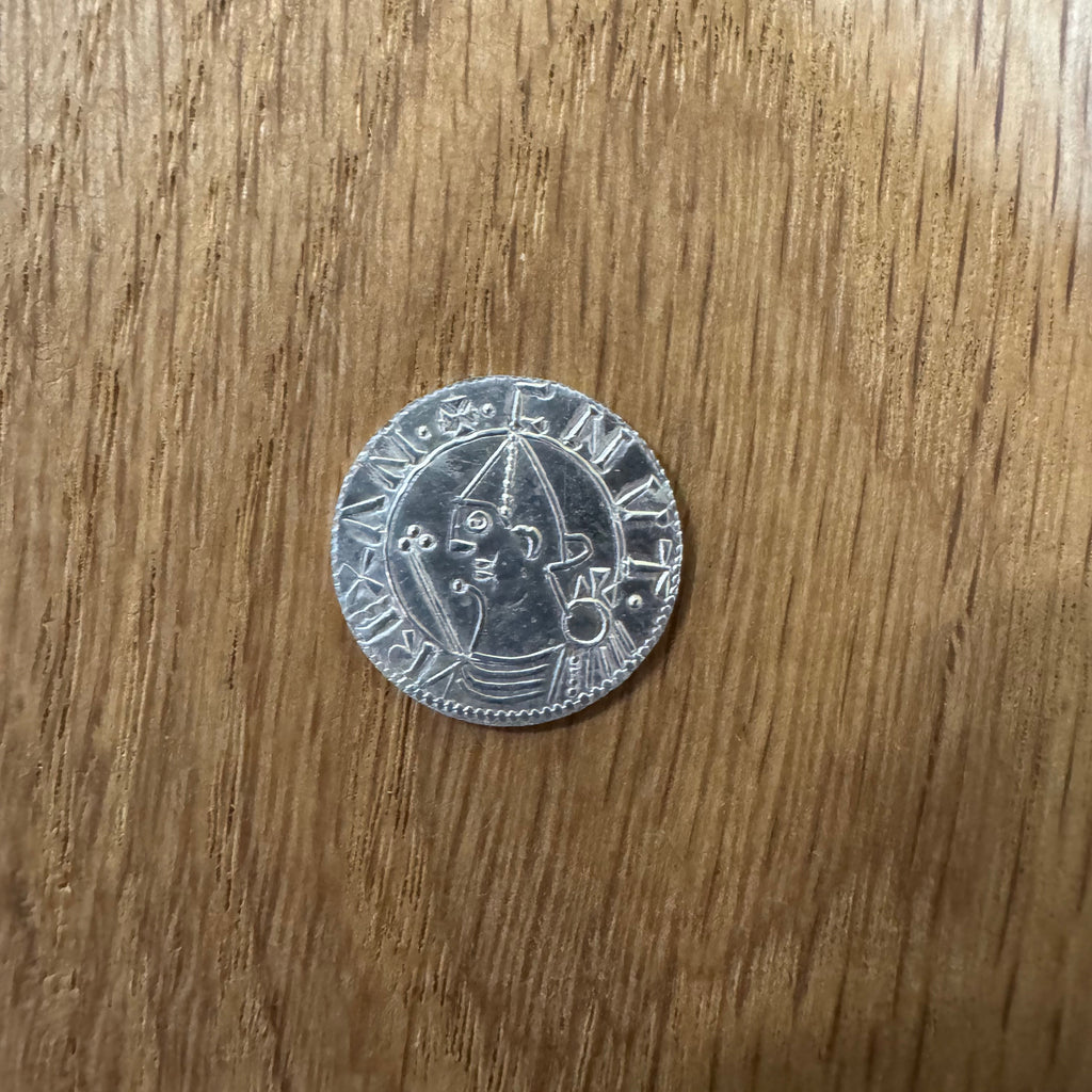 King Cnut Silver Penny - Hammered Reproduction