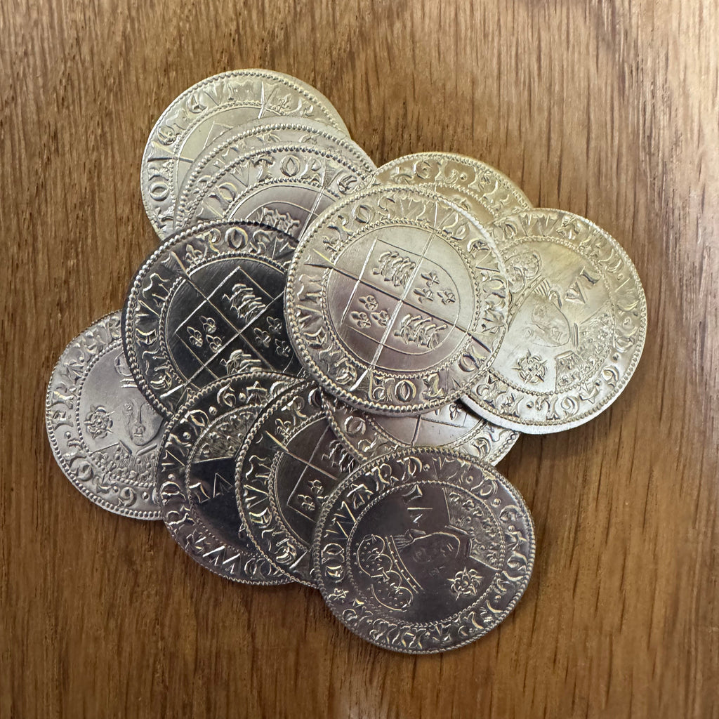 Edward VI Sixpence - Hammered Reproduction