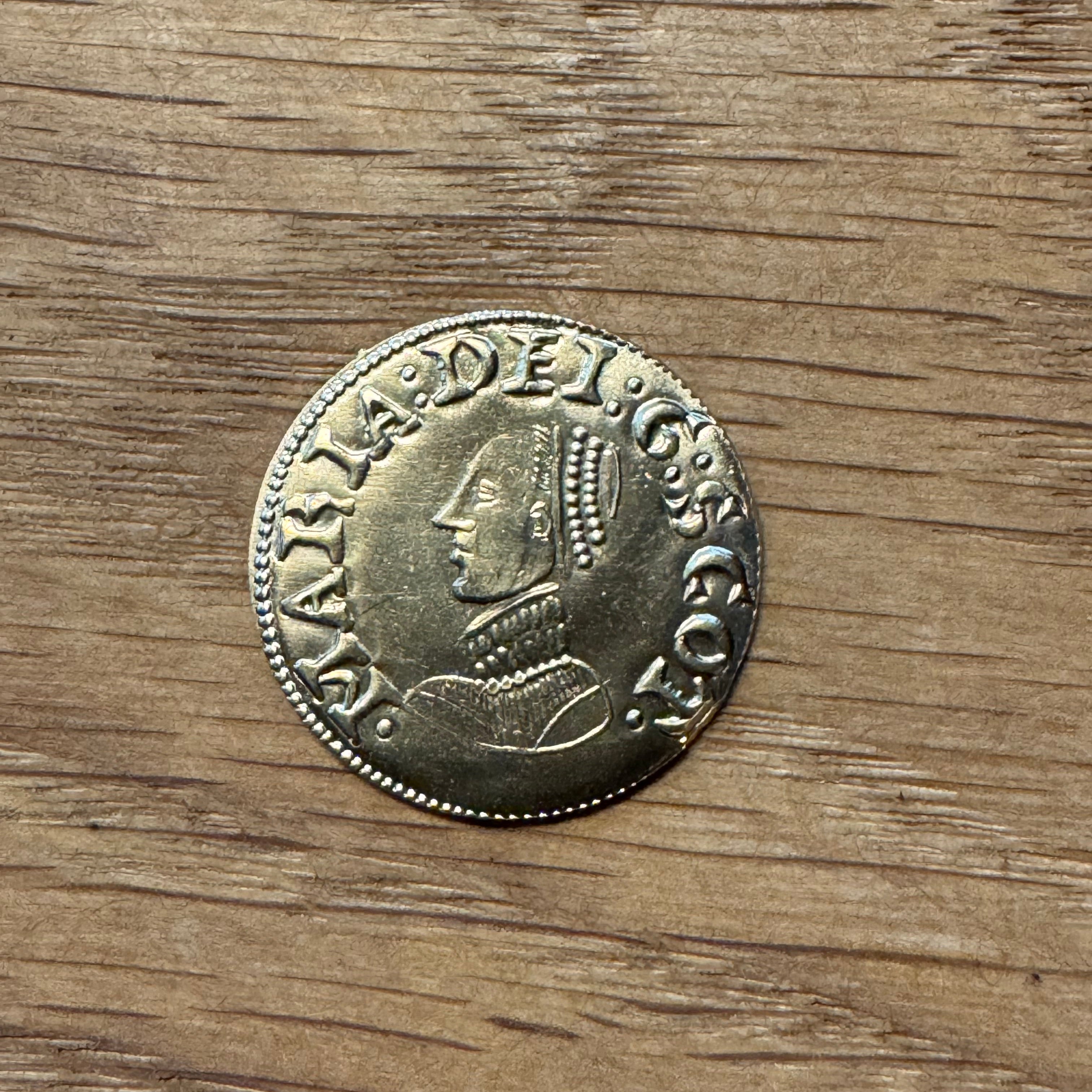 Mary Queen of Scots Gold Crown - Hammered Reproduction