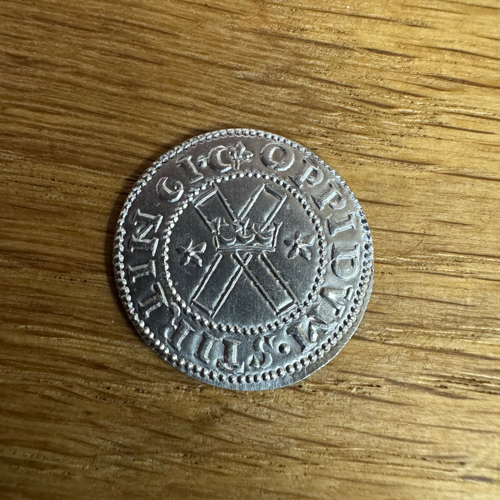 Mary Queen of Scots Bawbee - Hammered Reproduction