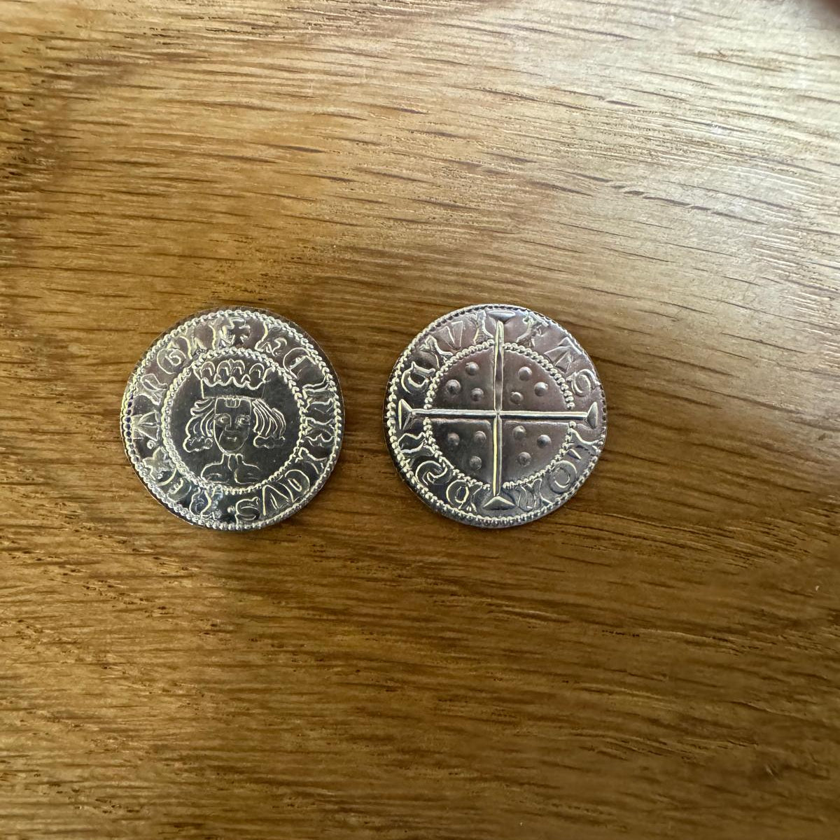 Henry V Penny - Hammered reproduction.