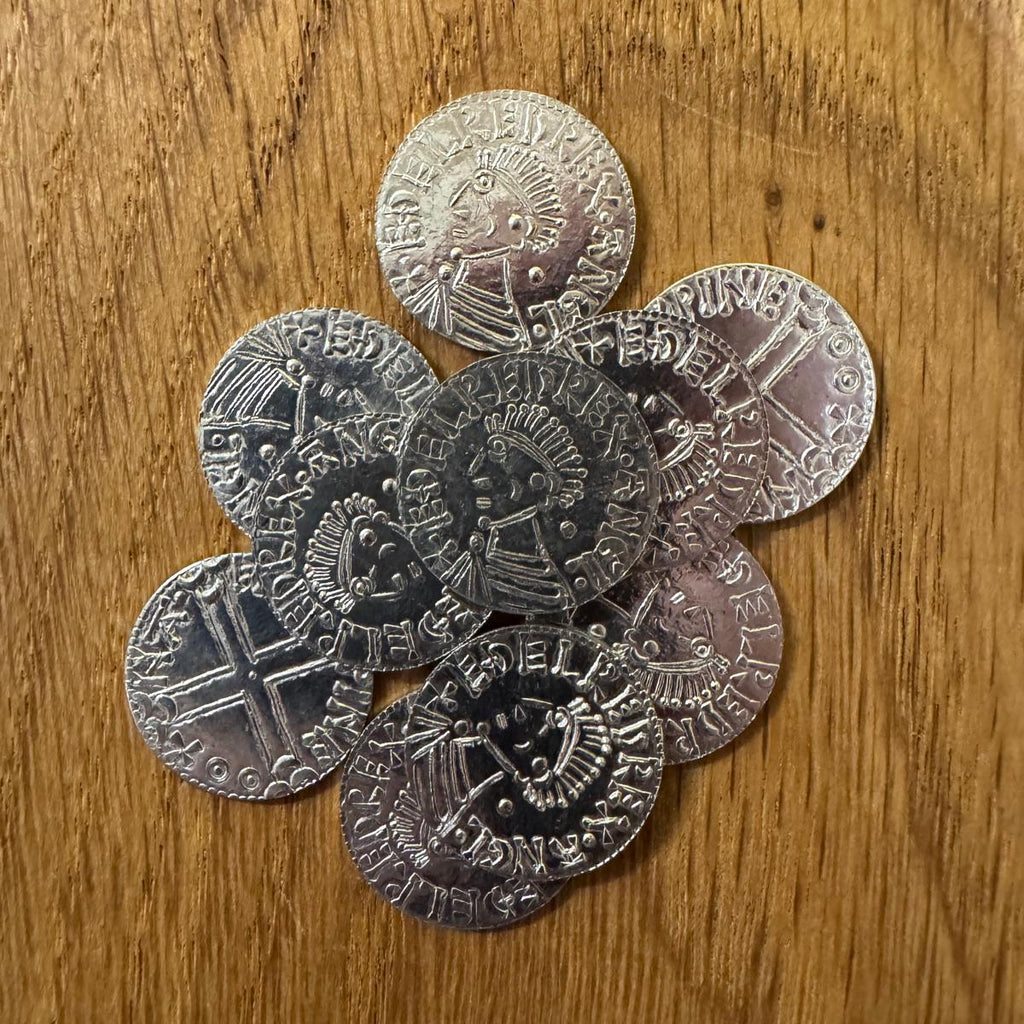 Aethelred II Long Cross Penny - Hammered Reproduction