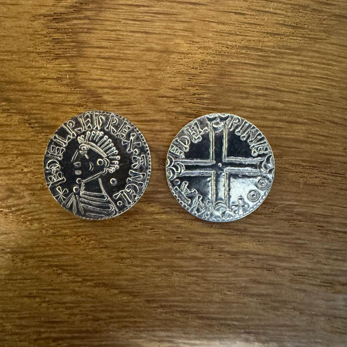 Aethelred II Long Cross Penny - Hammered Reproduction